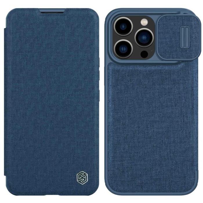 Nillkin - Nillkin iPhone 14 Pro Plånboksfodral QinPro - Blå