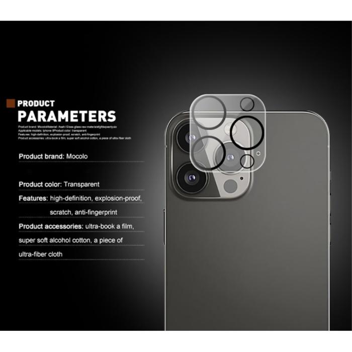 OEM - Mocolo Kameralinsskydd i Härdat Glas iPhone 13 Pro Max - Clear