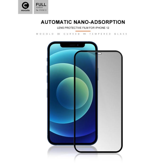 Mocolo - MOCOLO Privacy Härdat Glas Skärmskydd iPhone 13 Pro Max - Svart