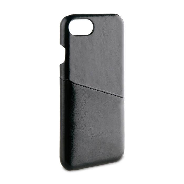 UTGATT1 - Vivanco Läderskal 1-kortfack iPhone 8/7/6 - Svart