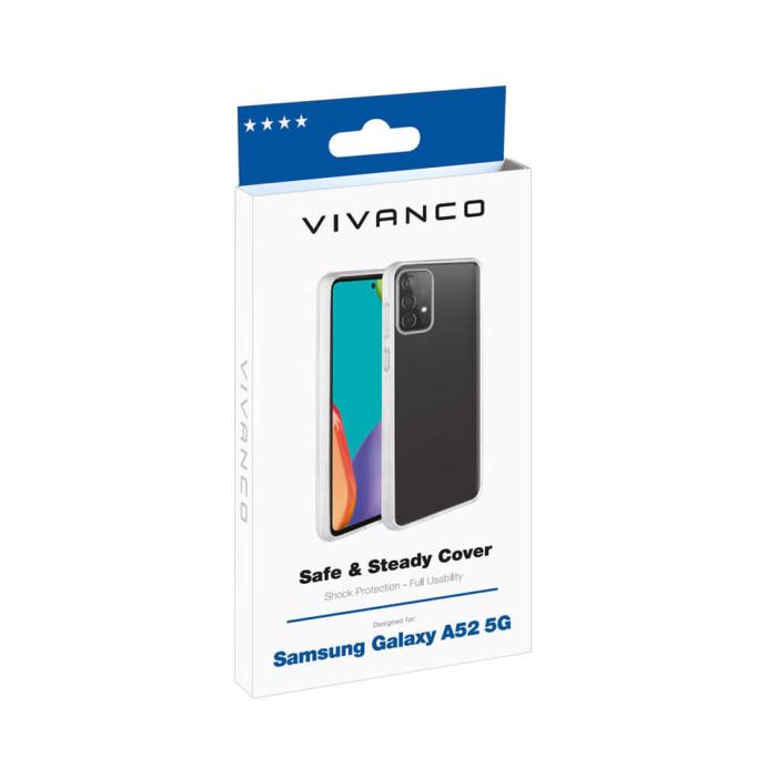 UTGATT1 - Vivanco Safe & Steady Skal Galaxy A52/A52 5G - Transparent