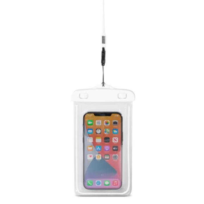 OEM - Vattentätt Mobilfodral PVC Med Lanyard - Vit