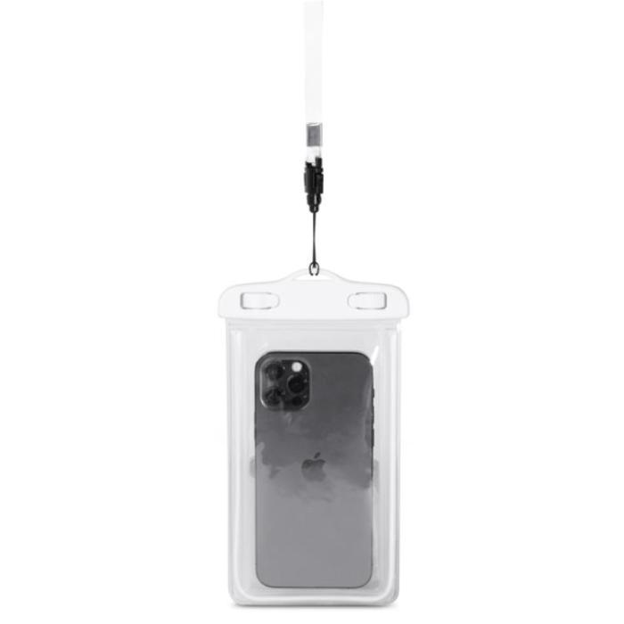 OEM - Vattentätt Mobilfodral PVC Med Lanyard - Vit