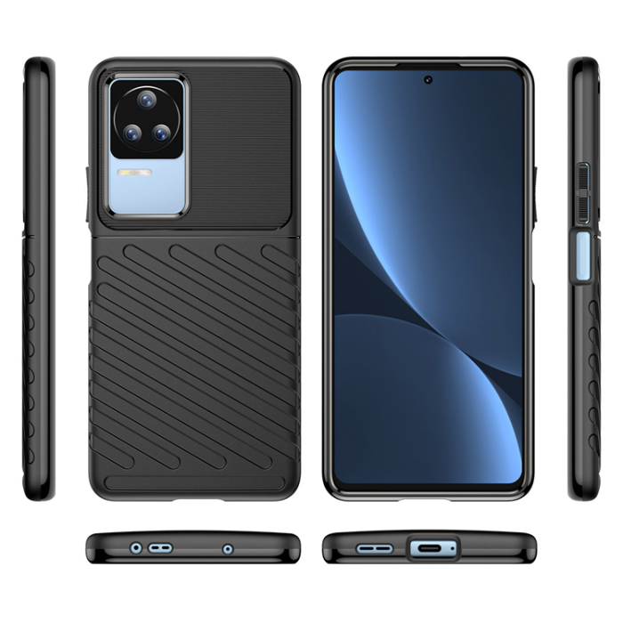 OEM - Xiaomi Poco F4 5G Skal Thunder Silicone Armor - Svart