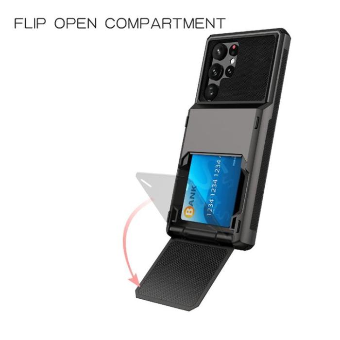 OEM - Flip Korthållare Skal Galaxy S22 Plus 5G - Svart