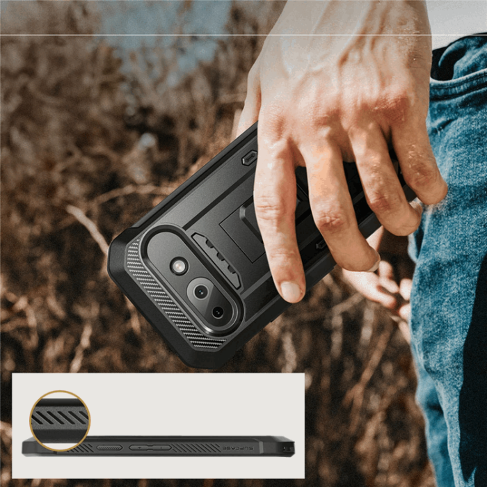 SupCase - SupCase Google Pixel 9a Mobilskal Unicorn Beetle Pro - Svart