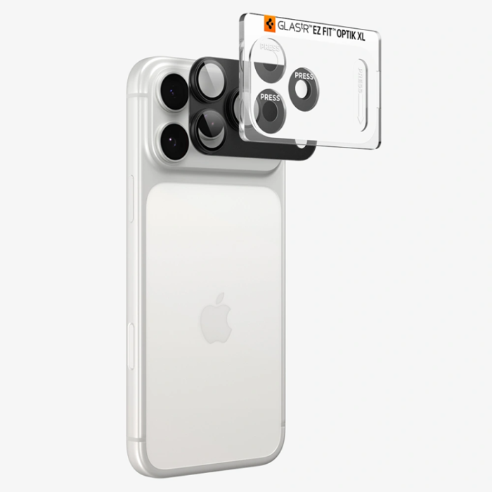 Spigen - Spigen iPhone 18 Pro/17 Pro Härdat Glas Kamera Linsskydd EZ Fit