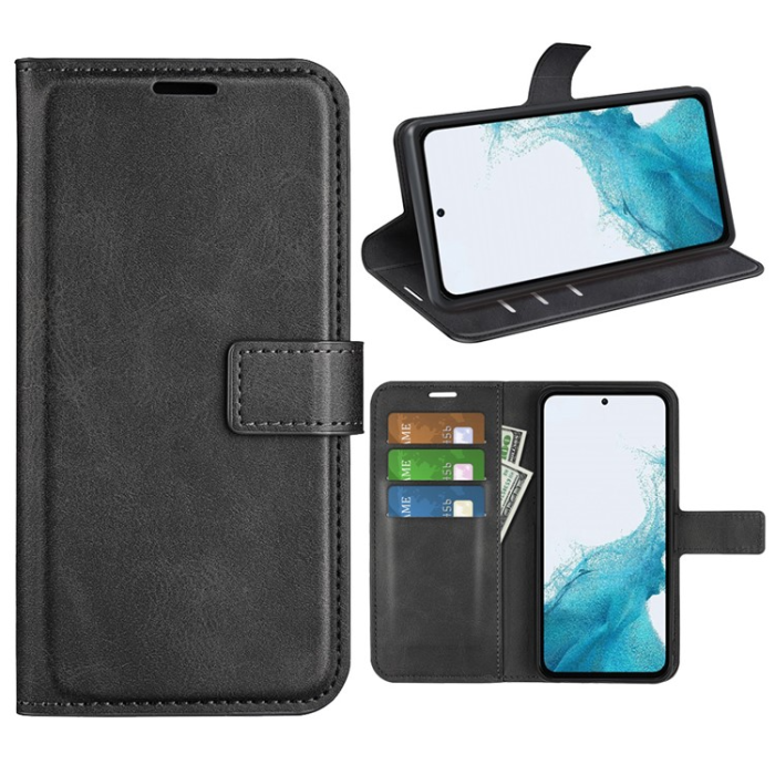 A-One Brand - Galaxy A54 5G Plånboksfodral Calf Flip Folio - Svart