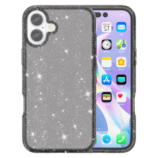 A-One Brand - iPhone 17 Mobilskal Glittrande Puderglitter - Svart