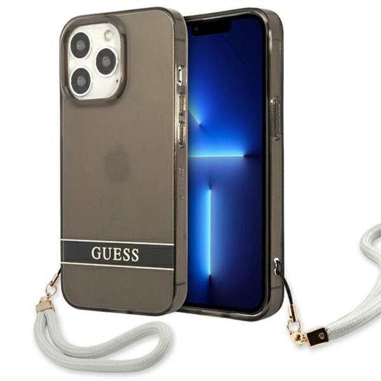 Guess iPhone 13 Pro Skal Translucent Stap - Svart | 2353 | AlltMobil