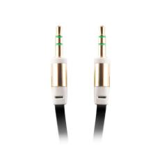 OEM - Audio kabel Jack 3.5mm Till Jack 3.5mm 1m Bulk - Svart