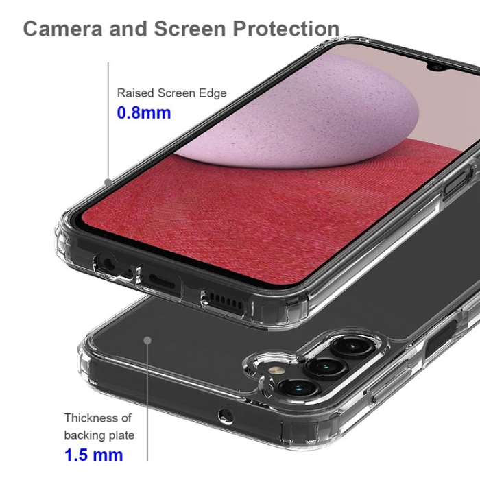 A-One Brand - Galaxy A14 5G/4G Mobilskal Acrylic TPU Anti-Yellowing - Clear