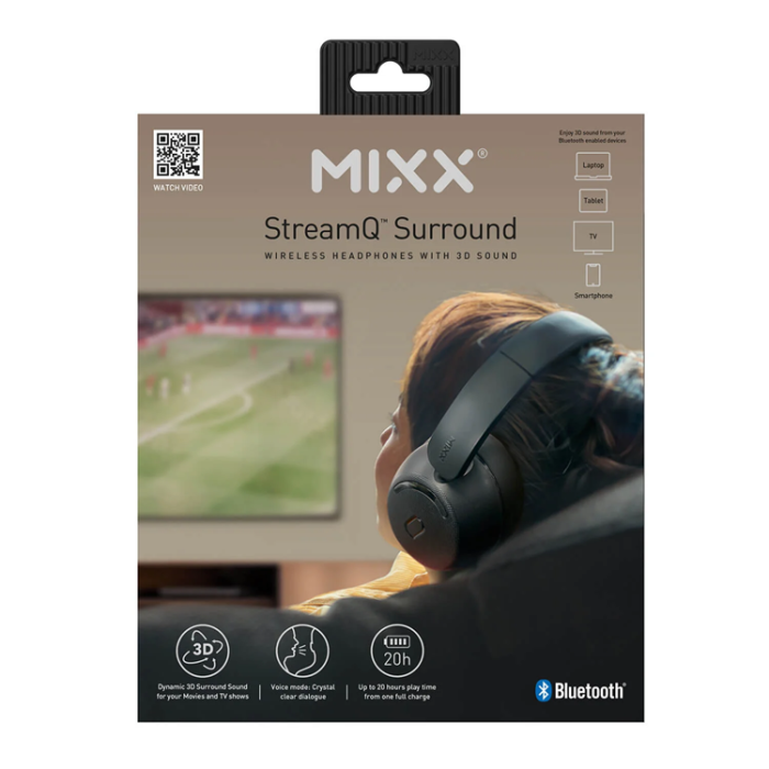 MIXX - MIXX Over-Ear Hörlurar StreamQ TV - Svart