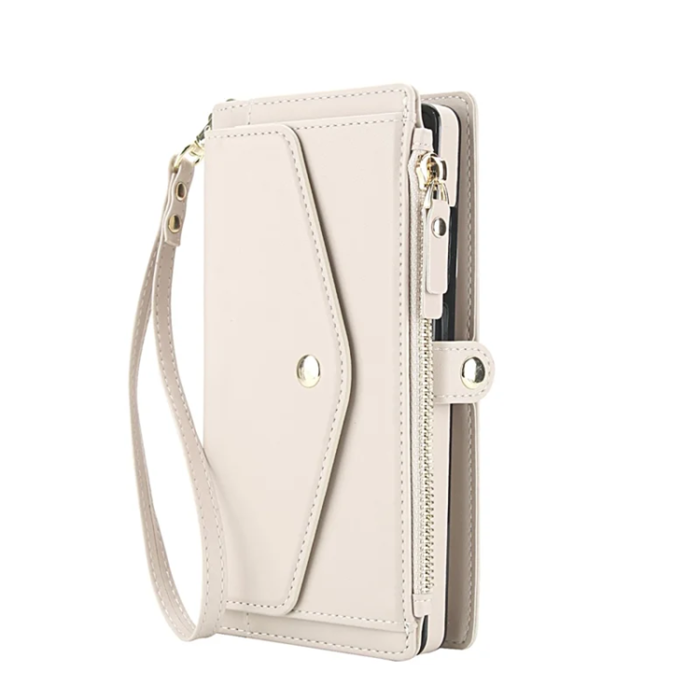 A-One Brand - Galaxy S25 Ultra Plånboksfodral MagSafe Detachable - Vit