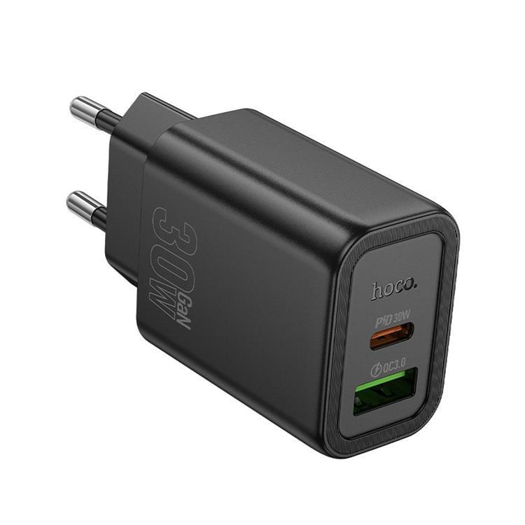 HOCO Snabbladdare USB-A/USB-C 30W N63 QC3.0 3A - Vit | 505295 | AlltMobil