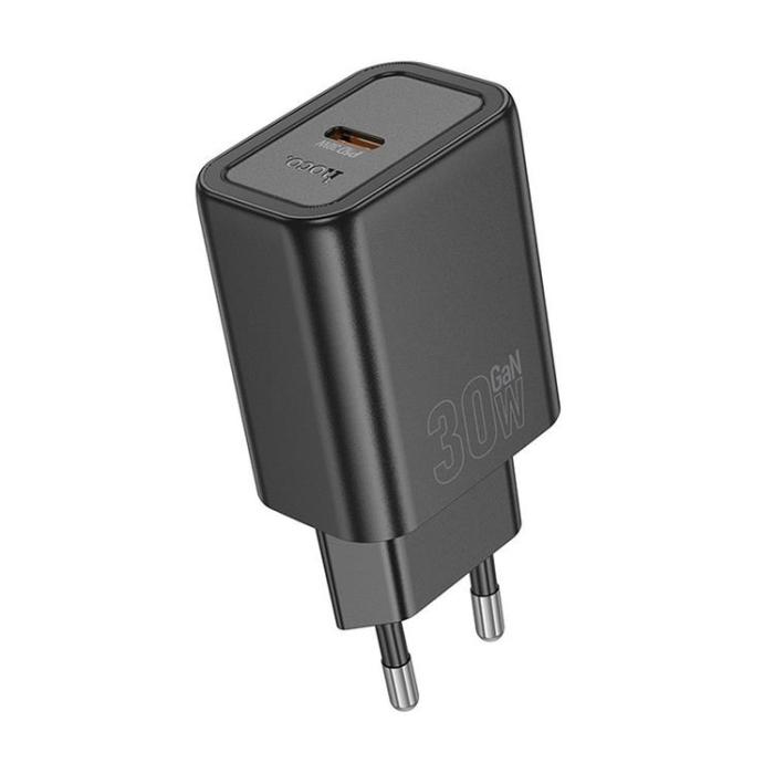Hoco - HOCO Snabbladdare USB-A/USB-C 30W N63 QC3.0 3A - Svart