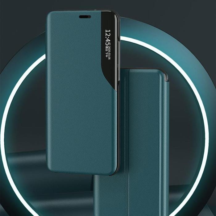Ruhtel - Eco Läder View Fodral iPhone 13 Mini - Grön