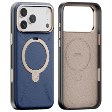 Torras - TORRAS iPhone 17 Pro Max Mobilskal MagSafe Ostand Q PRO - Mörkblå