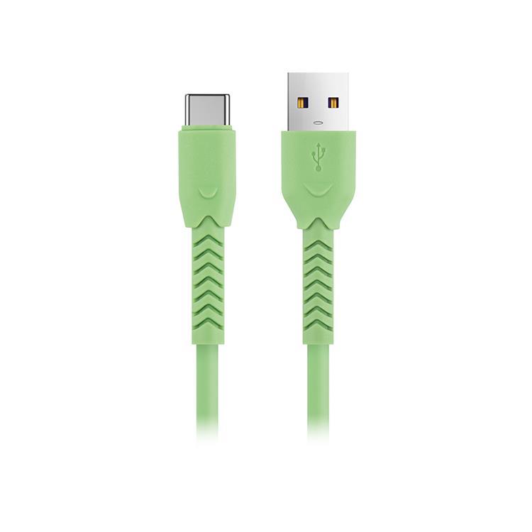 Maxlife USB-C till USB-A kabel 1m 3A MXUC-04 - Grön | 3541 | AlltMobil