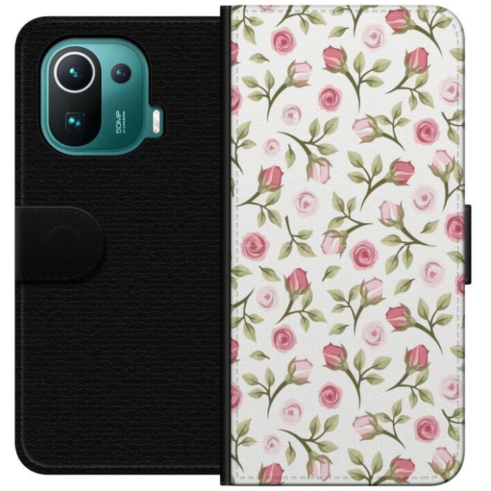 iSecrets - Plånboksfodral till Xiaomi Mi 11 Pro med Blommigt