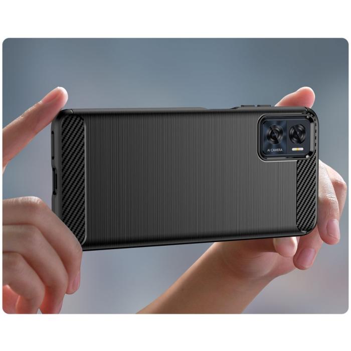 UTGATT - Motorola Moto E22/E22i Skal Tpucarbon - Svart