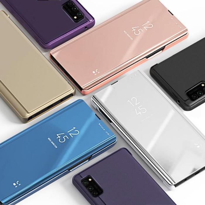 OEM - Clear View Fodral Galaxy A72 - Blå