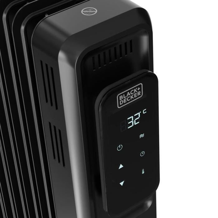 BLACK+DECK - BLACK+DECK Oljeelement Digital 2000W Svart