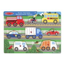 MND - MND Wooden Peg Puzzle Vehicles