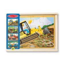 MND - MND Wooden Puzzles In A Box Construction 12 Pcs