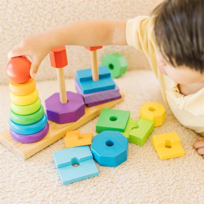 MND - MND Wooden Stacker Geometric