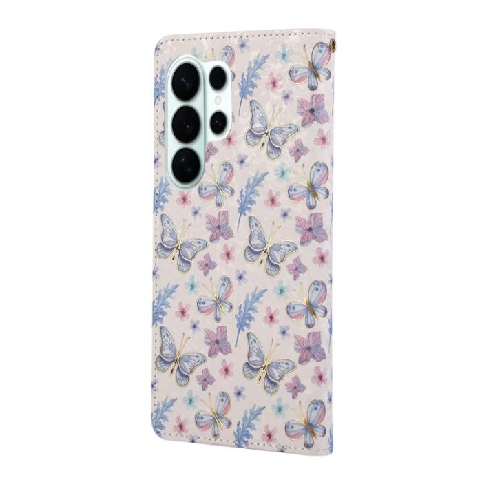 OEM - Mobilfodral för Samsung Galaxy S26 Ultra Konstläder RFID - Fjäril