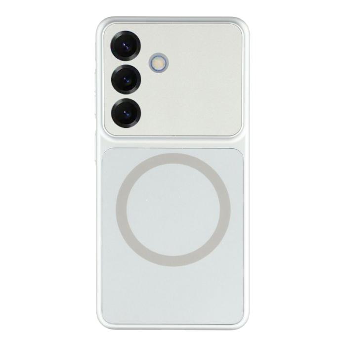 OEM - Mobilskal för Samsung Galaxy S26 Magnetiskt PC - Titan Silver