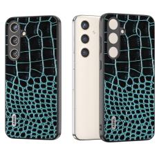 ABEEL - ABEEL Samsung Galaxy S24+ &Auml;kta L&auml;der Case Bl&aring; - Gr&ouml;n