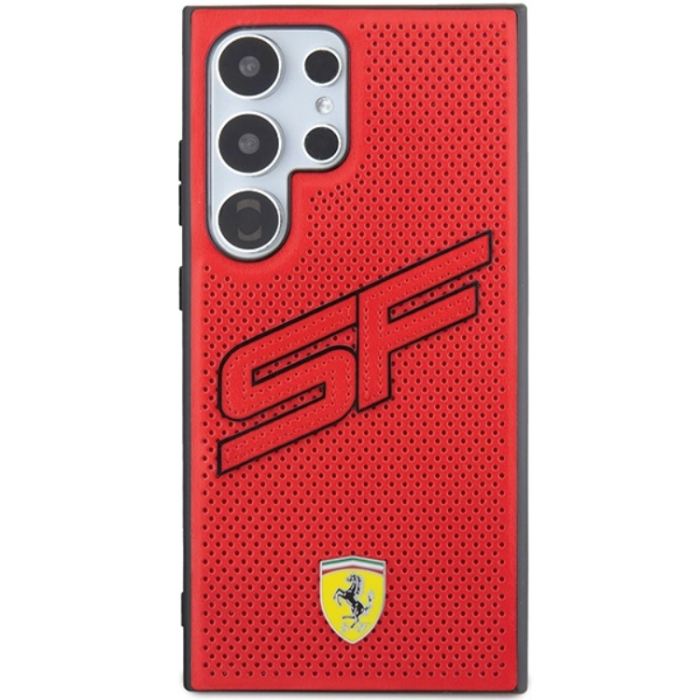 Ferrari - Ferrari Galaxy S24 Ultra Mobilskal Big SF Perforated - Röd