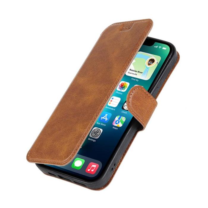 Boom of Sweden - BOOM iPhone 14 Pro Max Plånboksfodral Calfskin - Brun
