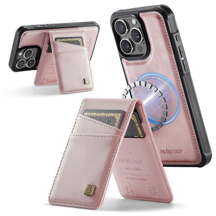 AUTSPACE - AUTSPACE iPhone 14 Pro Max Fodral KonstLäder - Rosa Gold