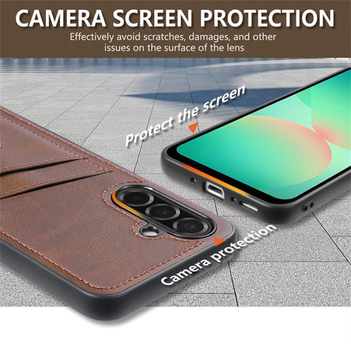 AZNS - AZNS K1 Series Samsung Galaxy S25 FE Fodral KonstLäder - Svart