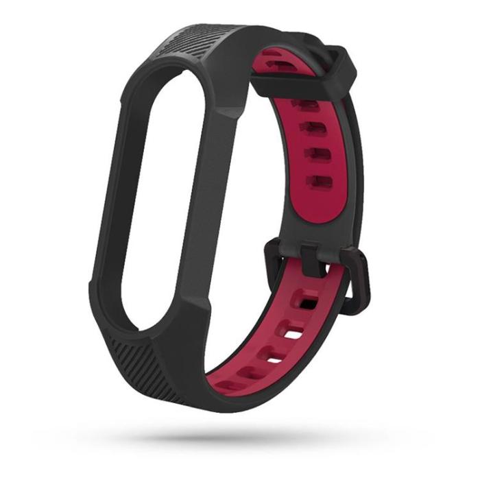 Tech-Protect - Tech-Protect Armour Xiaomi Mi Smart Band 5/6/6 NFC - Svart/Röd