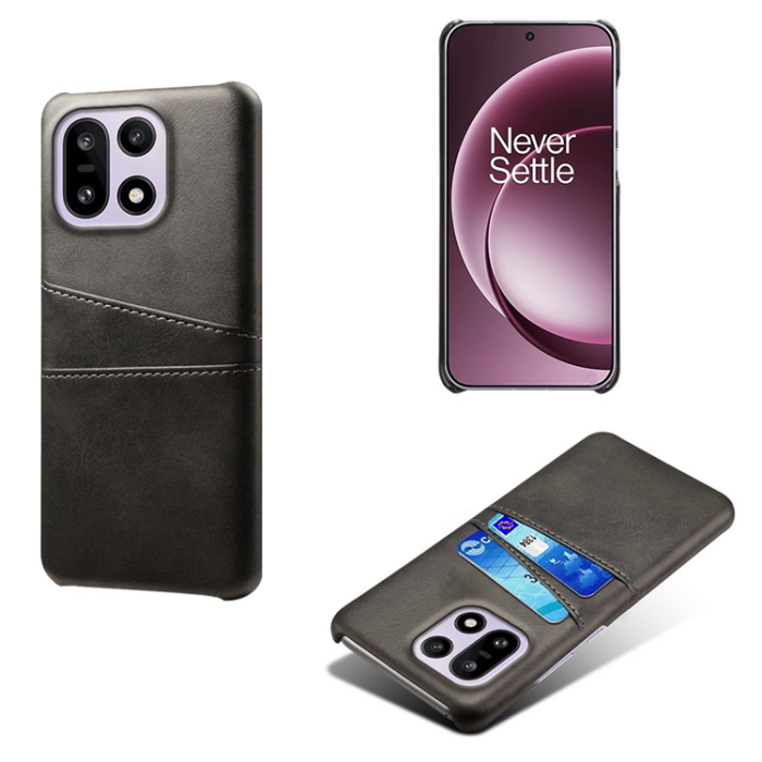 A-One Brand - OnePlus 15 5G Mobilskal Korthållare Dual PU Läder