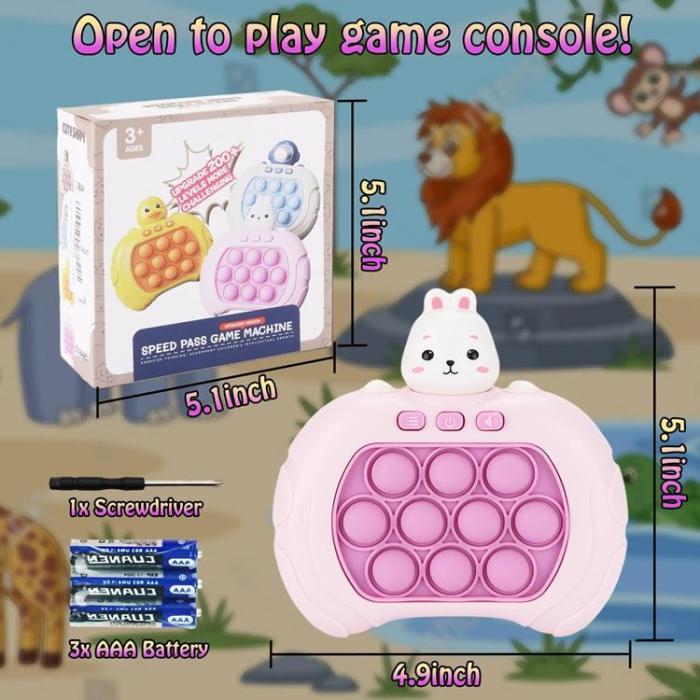 A-One Brand - Pop It Pro Quick Push Game Djur - Rabbit