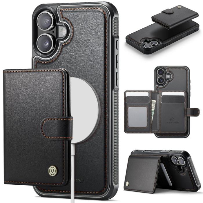 JEEHOOD - JEEHOOD J09 iPhone 17 Fodral med Kortfack RFID-Skydd - Svart