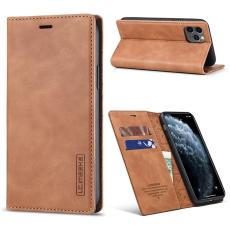 LC.imeeke - LC.imeeke iPhone 11 Pl&aring;nboksfodral i Konstl&auml;der - Brun