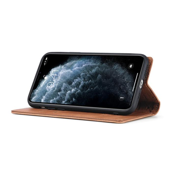 LC.imeeke - LC.IMEEKE iPhone 11 Plånboksfodral i Konstläder - Brun