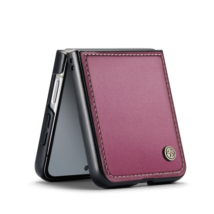 Caseme - CASEME Galaxy Z Flip 7 FE Mobilskal RFID Blocking Glossy 023 - Röd
