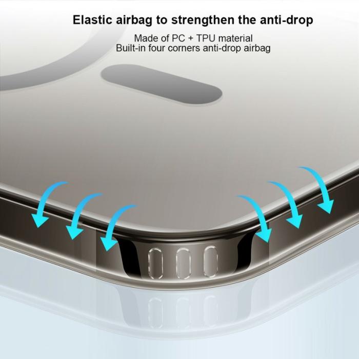 XUNDD - XUNDD Mobilskal till iPhone 16 Pro MagSafe TPU + Akryl Luftkuddar Svart