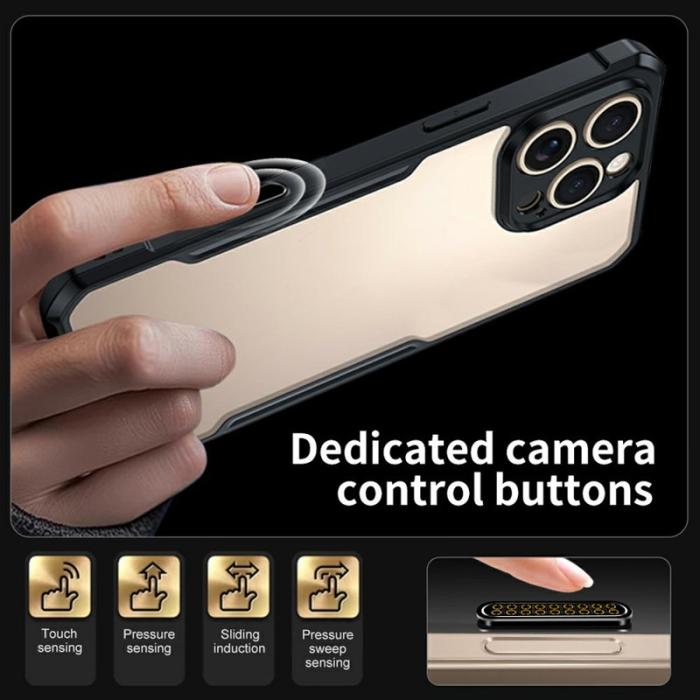 XUNDD - XUNDD Mobilskal till iPhone 16 Pro med Kamera Touchkontroll TPU + PC Svart