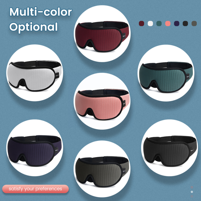 A-One Brand - Bekväm Sovmask/Ögonmask 3D Blocking Light - Svart