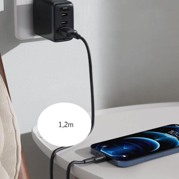Acefast - Acefast USB-A till Lightning kabel 1.2m - Svart