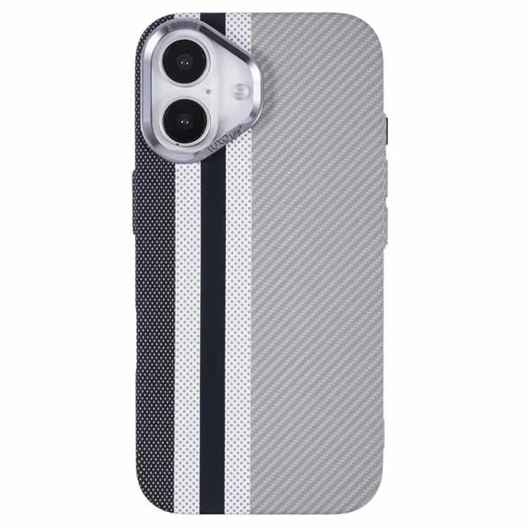 Mobilskal till iPhone 16 Magsafe Kevlar Aramid Fiber - Grå | 2353 | AlltMobil