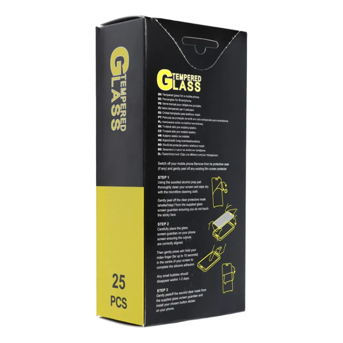 OEM - [25-Pack] iPhone 15 Härdat Glas Skärmskydd - Transparent